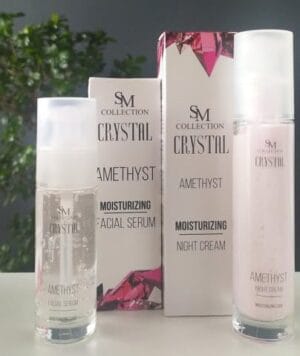 Πακέτο Crystal Amethyst αντιρυτιδική, αντιγηραντική κρέμα & Crystal Amethyst Serum